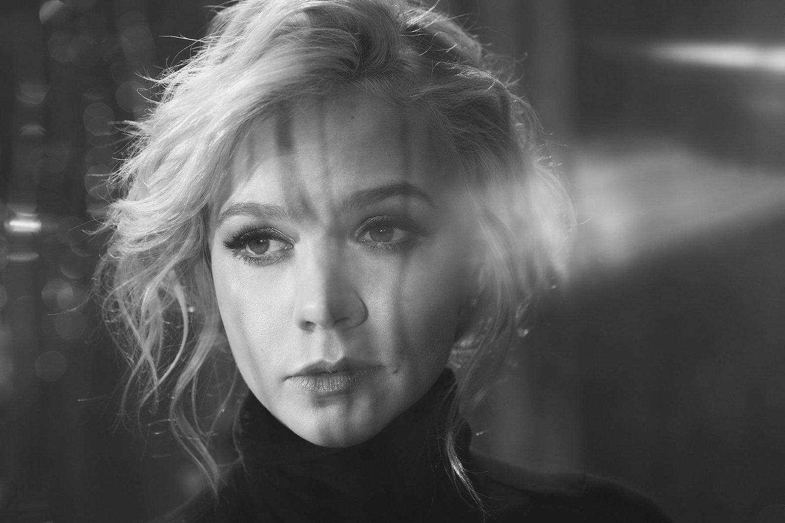 Carey Mulligan women blonde celebrity actress monochrome