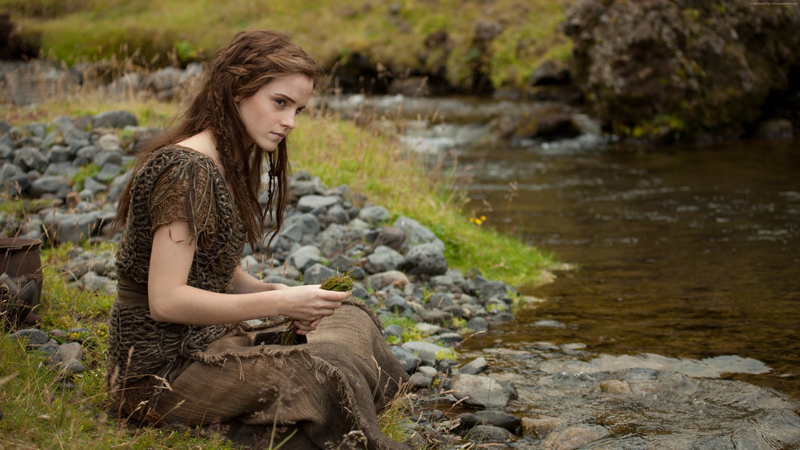 celebrity actress Emma Watson women water one person long hair 2k