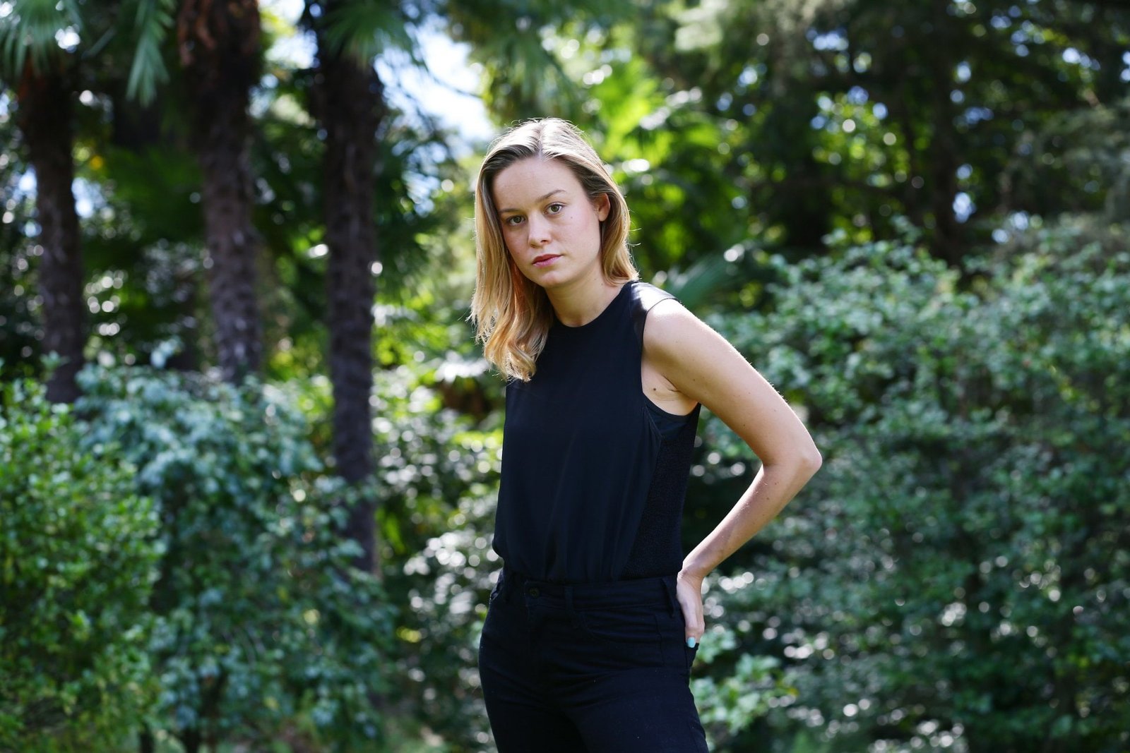 Celebrity Brie Larson Actress American Blonde Bokeh Brown Eyes
