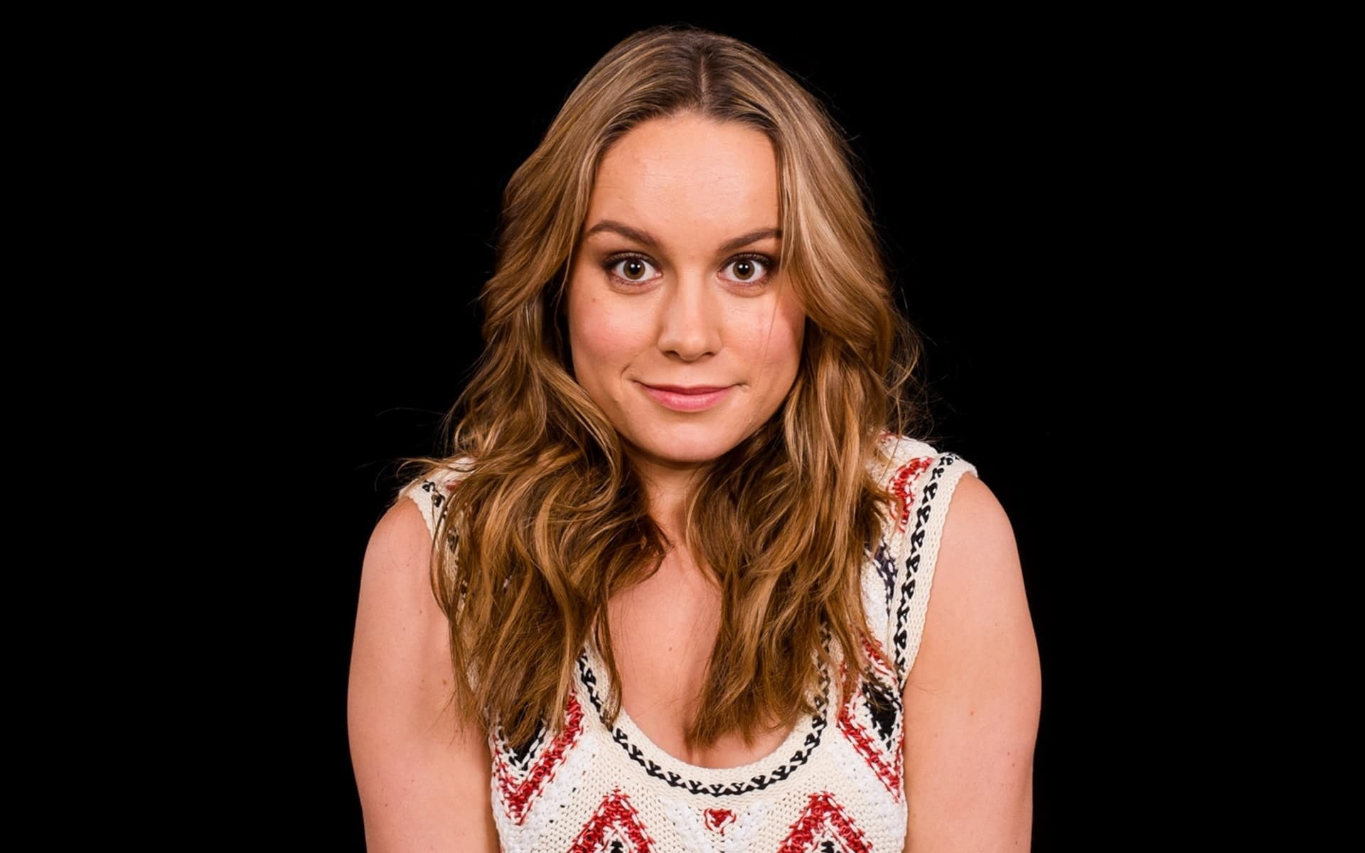 Celebrity Brie Larson Actress Blonde Brown Eyes