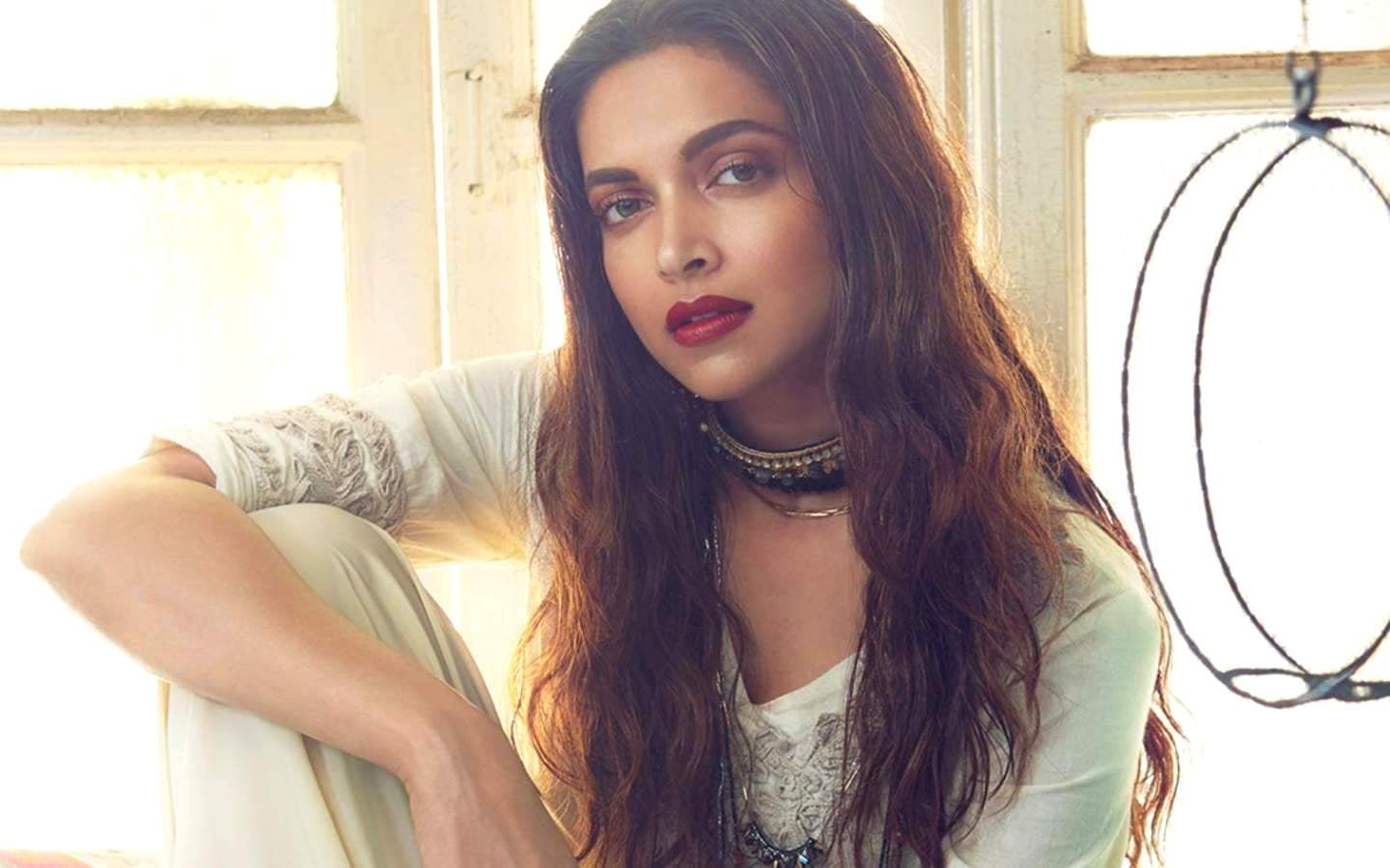 Deepika All About You women's white V neck top Female Celebrities