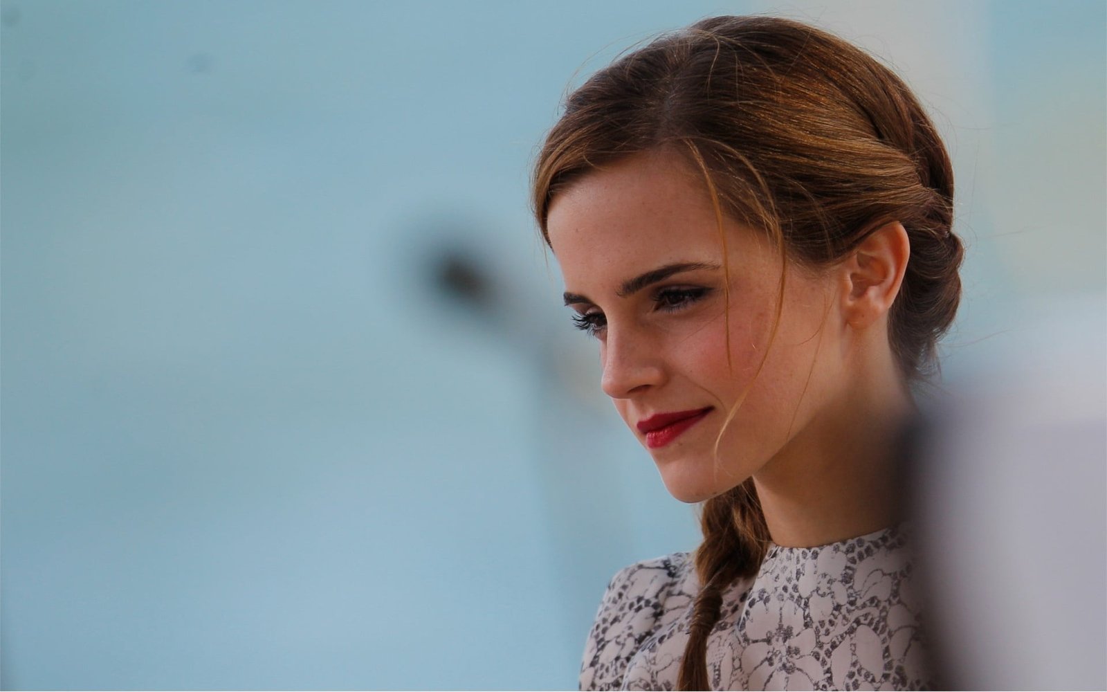 Emma Watson look smile eyelashes actress women adult females