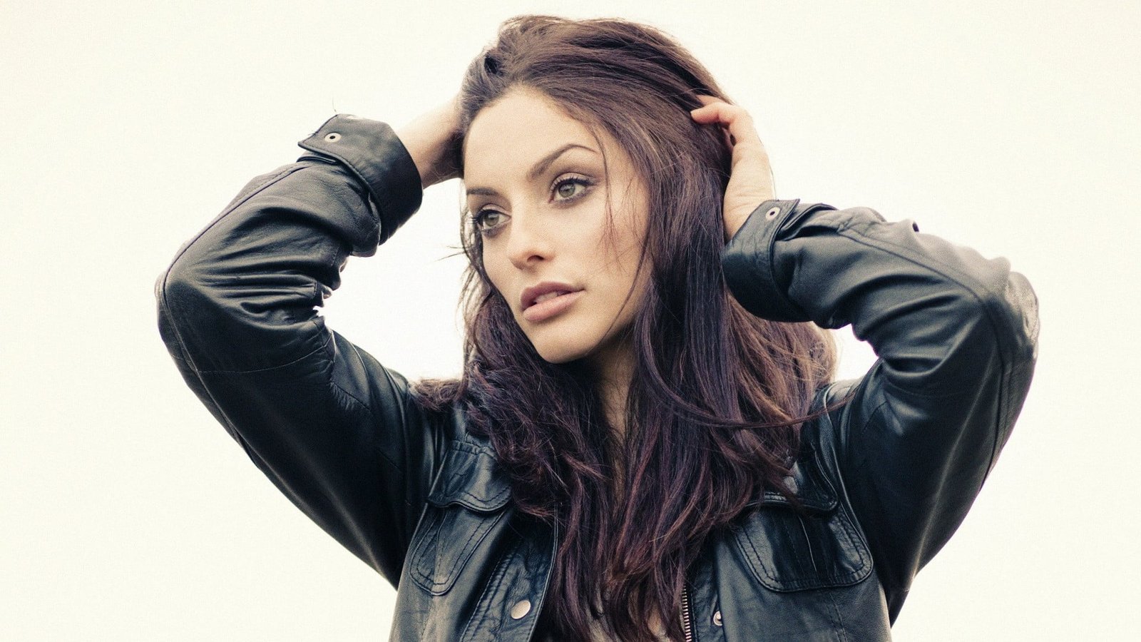 Erica Cerra brunette green eyes actress women long hair