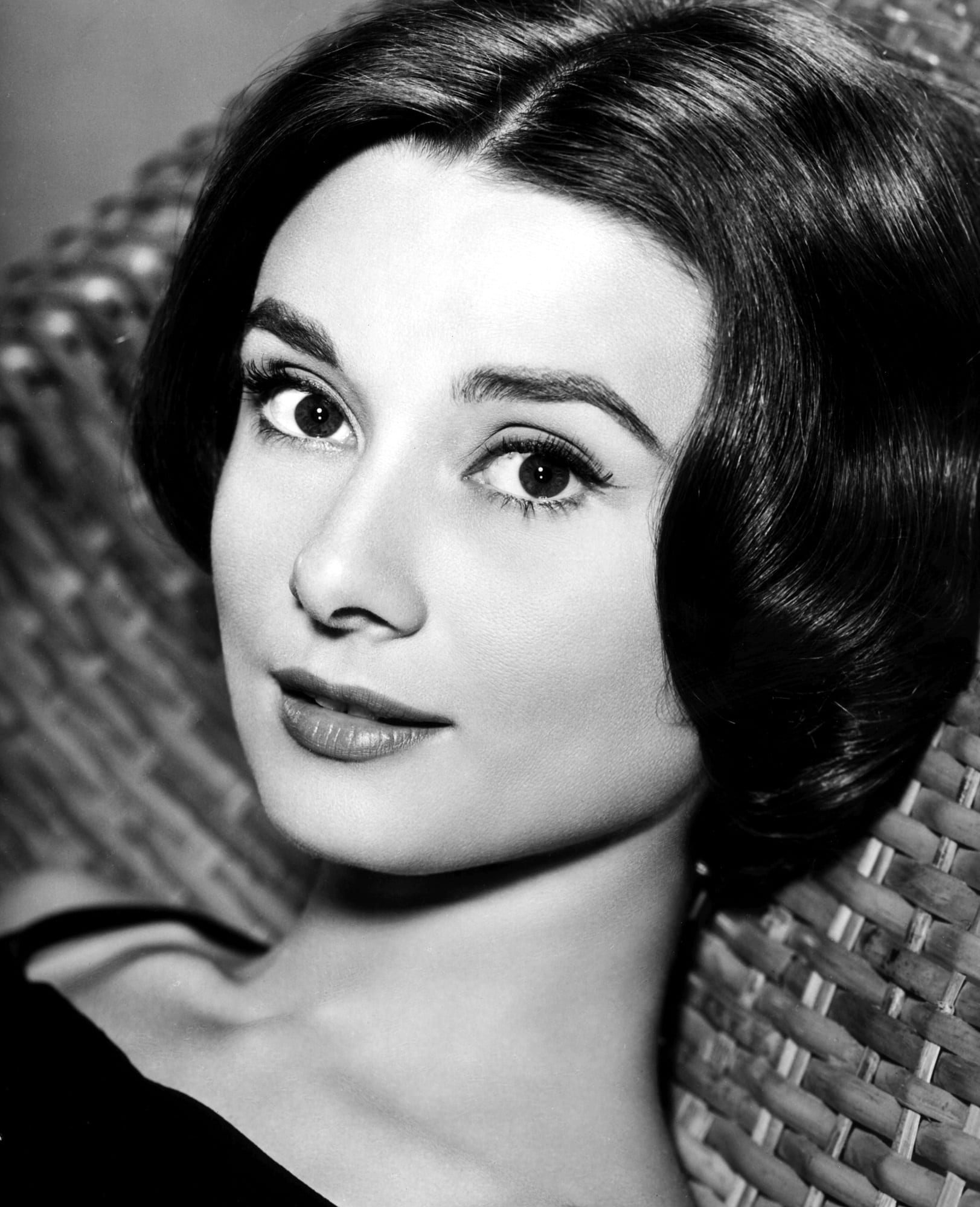 grayscale photo of woman audrey hepburn actress vintage movies