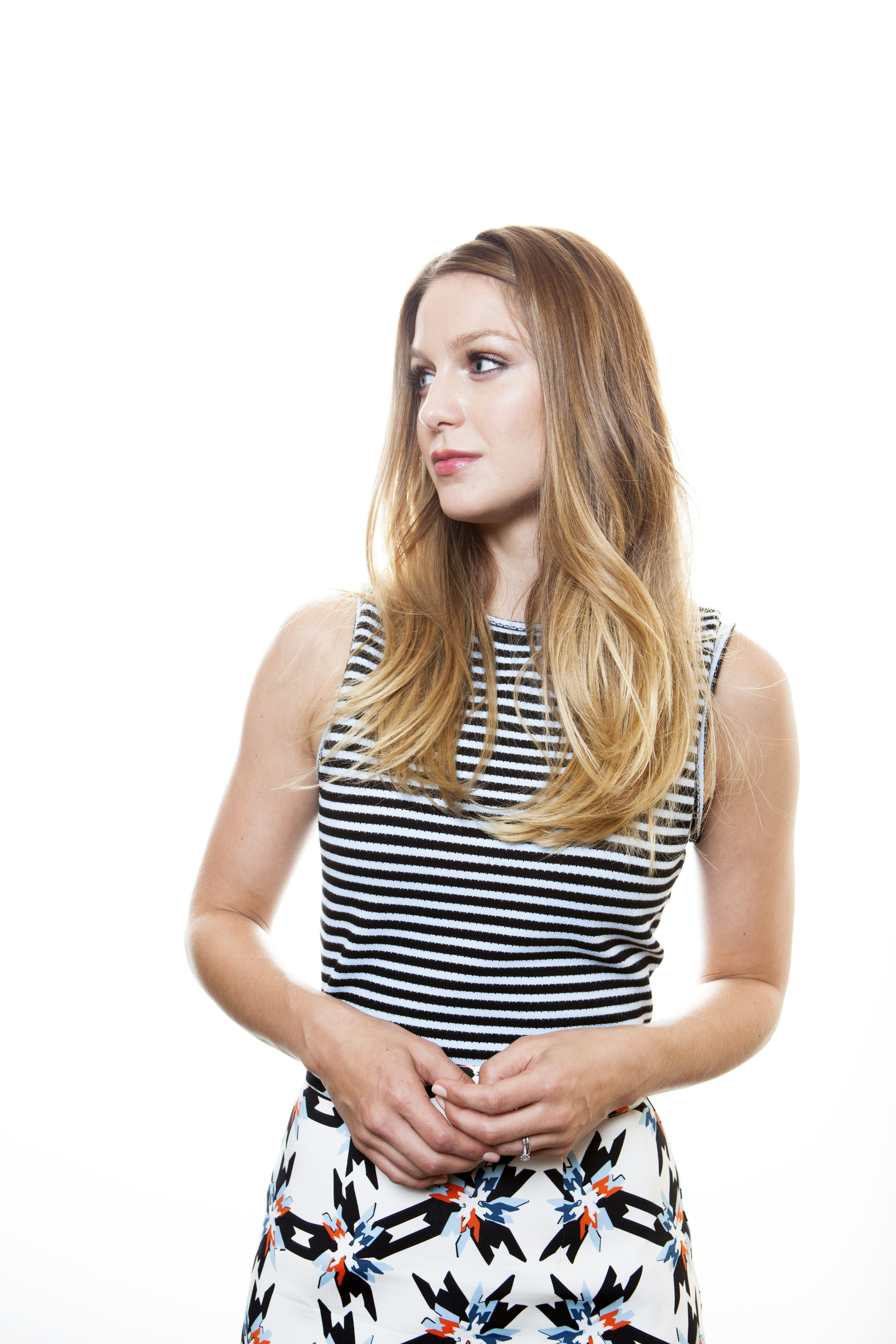 Melissa Benoist actress women white background one person 2k