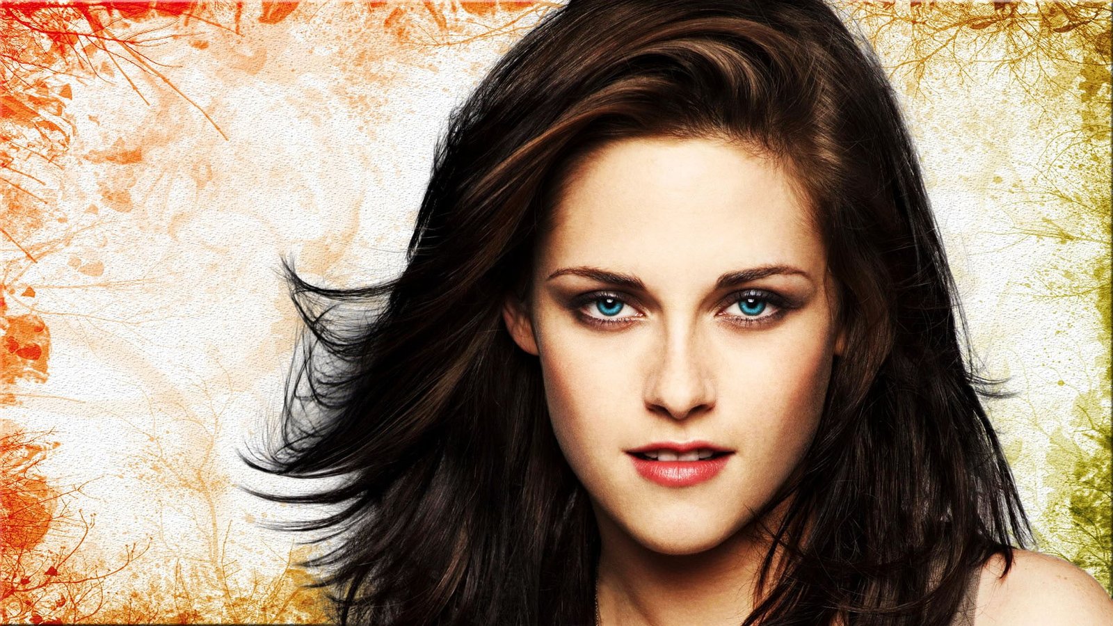 Kristen Stewart face portrait women actress celebrity