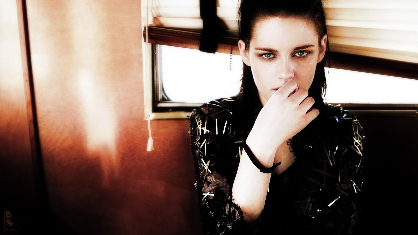 Kristen Stewart women face actress window celebrity portrait