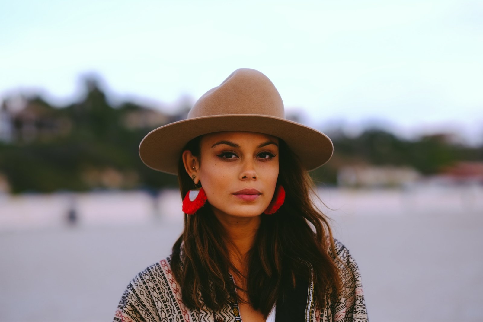 Nathalie Kelley model actress women hat brunette looking at viewer 2k 4k