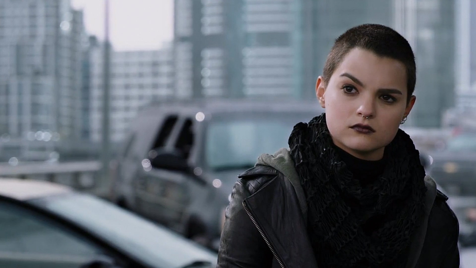 Negasonic Teenage Warhead brunette actress Brianna Hildebrand