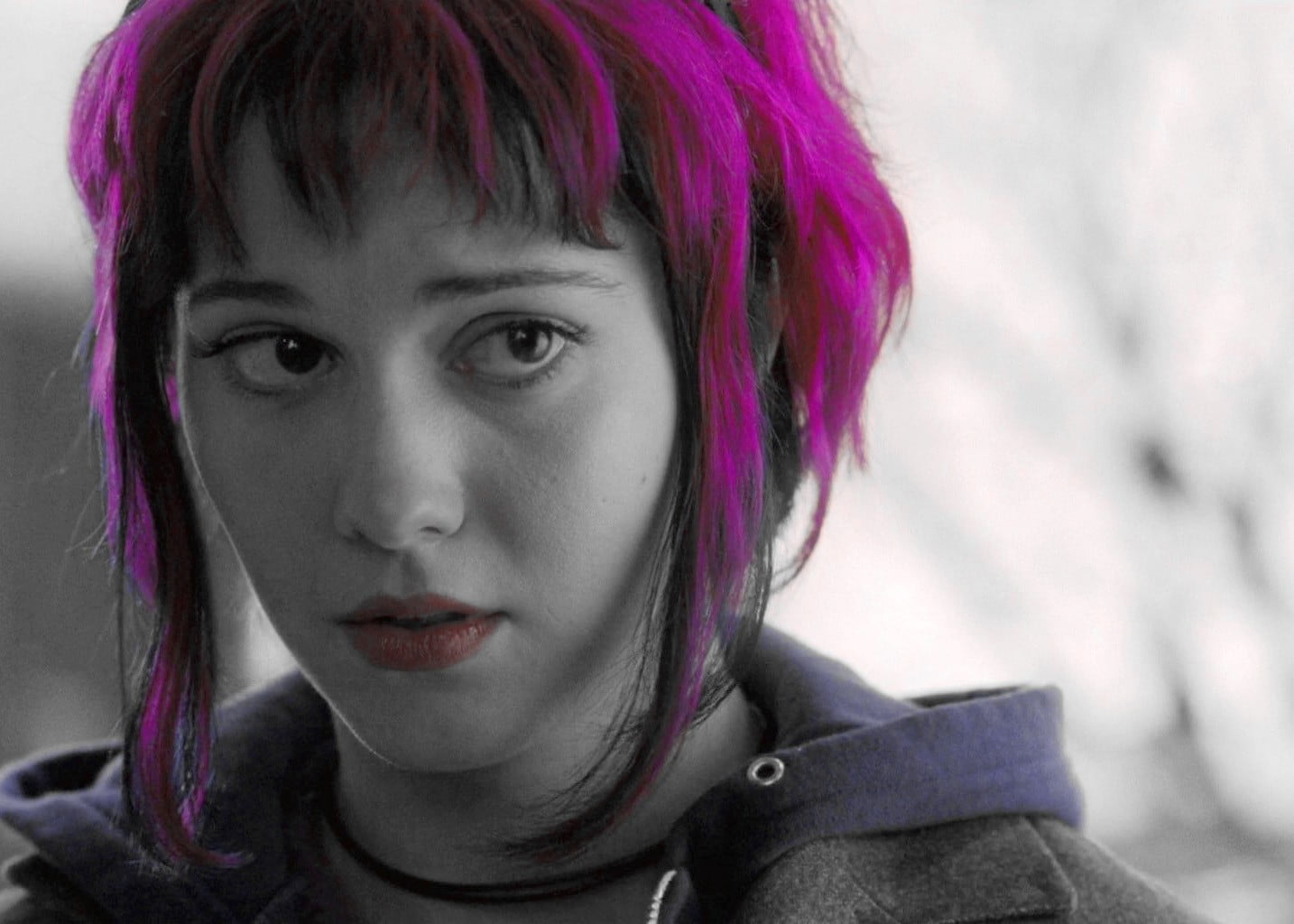 Mary Elizabeth Winstead selective coloring Photoshop Ramona Flowers