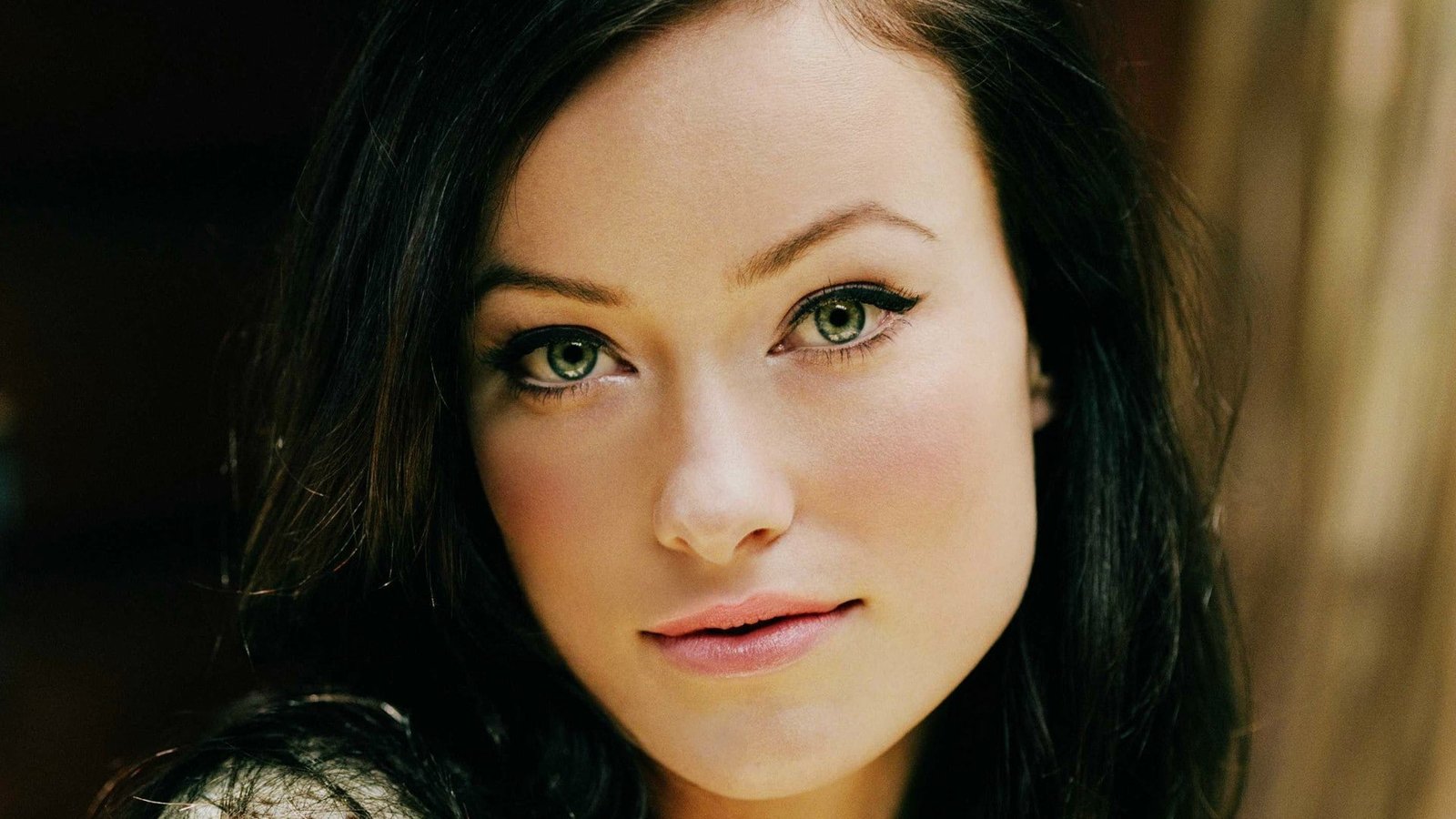 Olivia Wilde face actress celebrity women closeup eyeliner