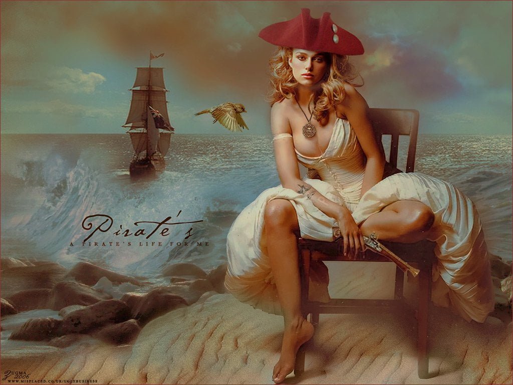 Pirates of the Caribbean poster Actresses Keira Knightley Blonde