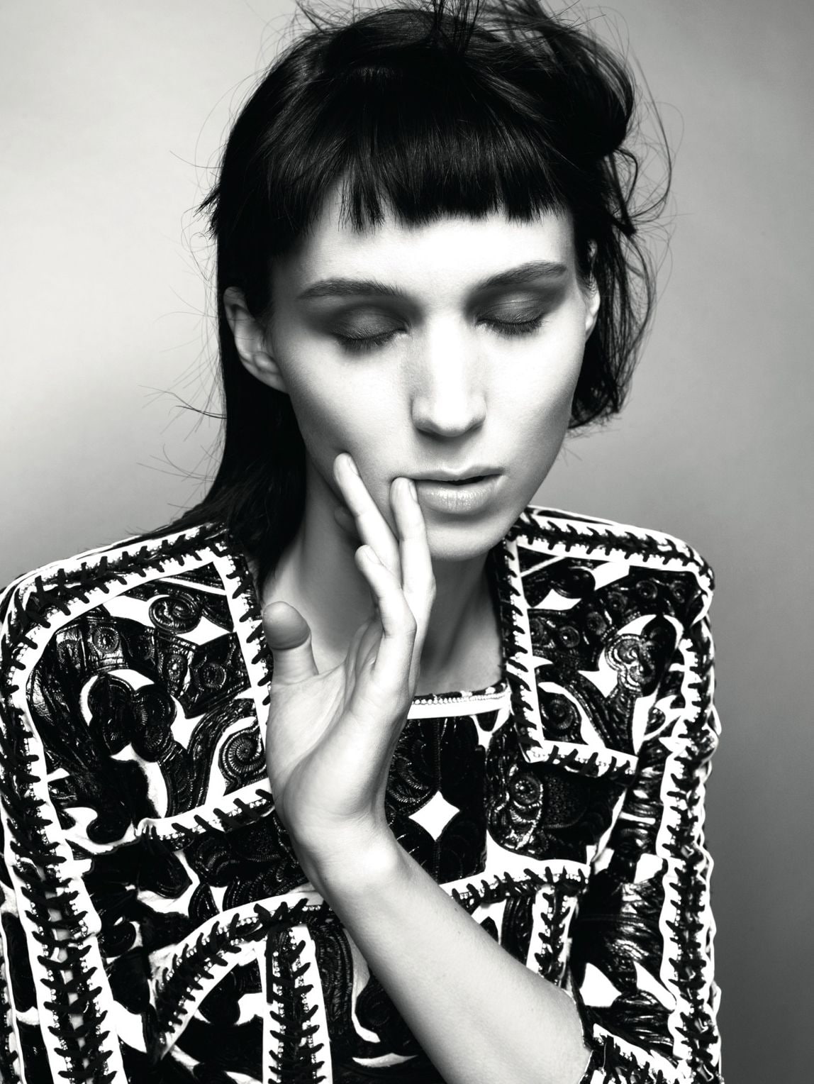 Rooney Mara actress monochrome women 16
