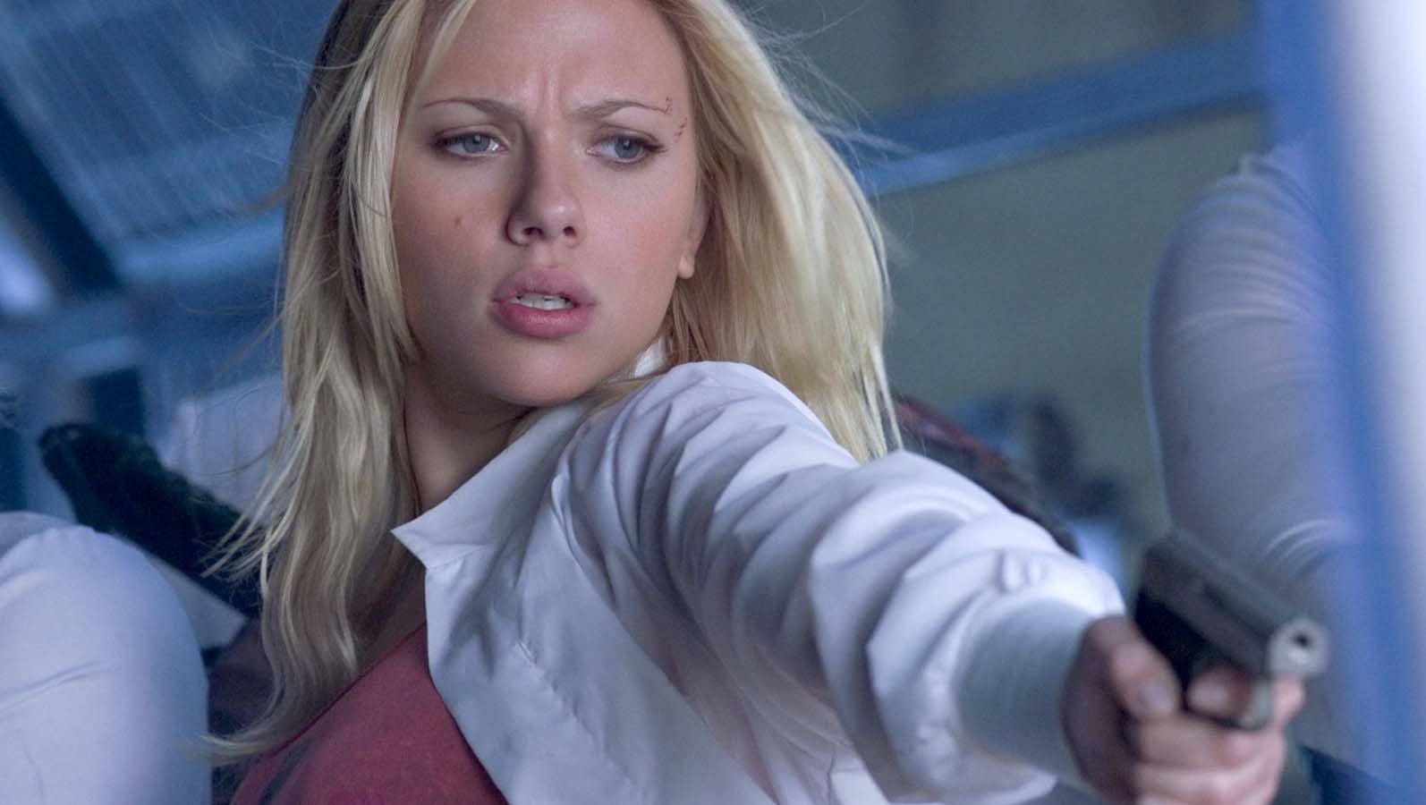 Scarlett Johansson The Island women actress portrait blond hair