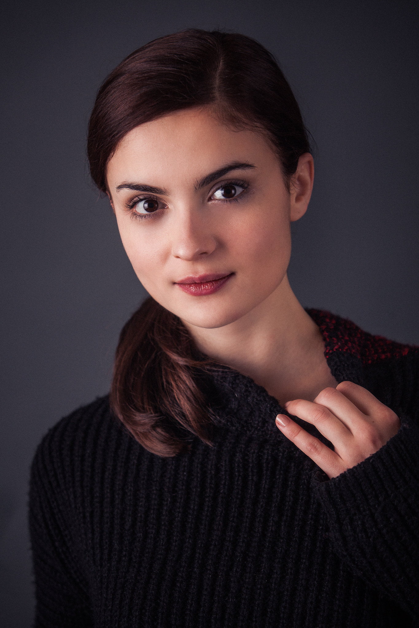 women actress brunette long hair Eva Josef kov czech