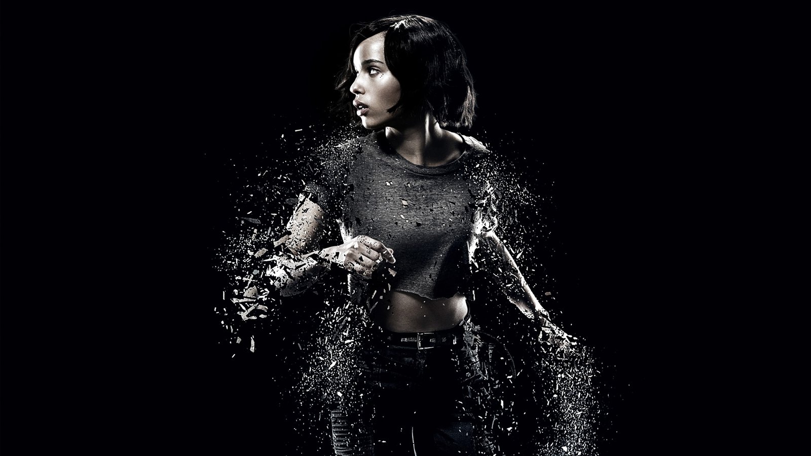 women actress celebrity Zo Kravitz one person studio shot 2k