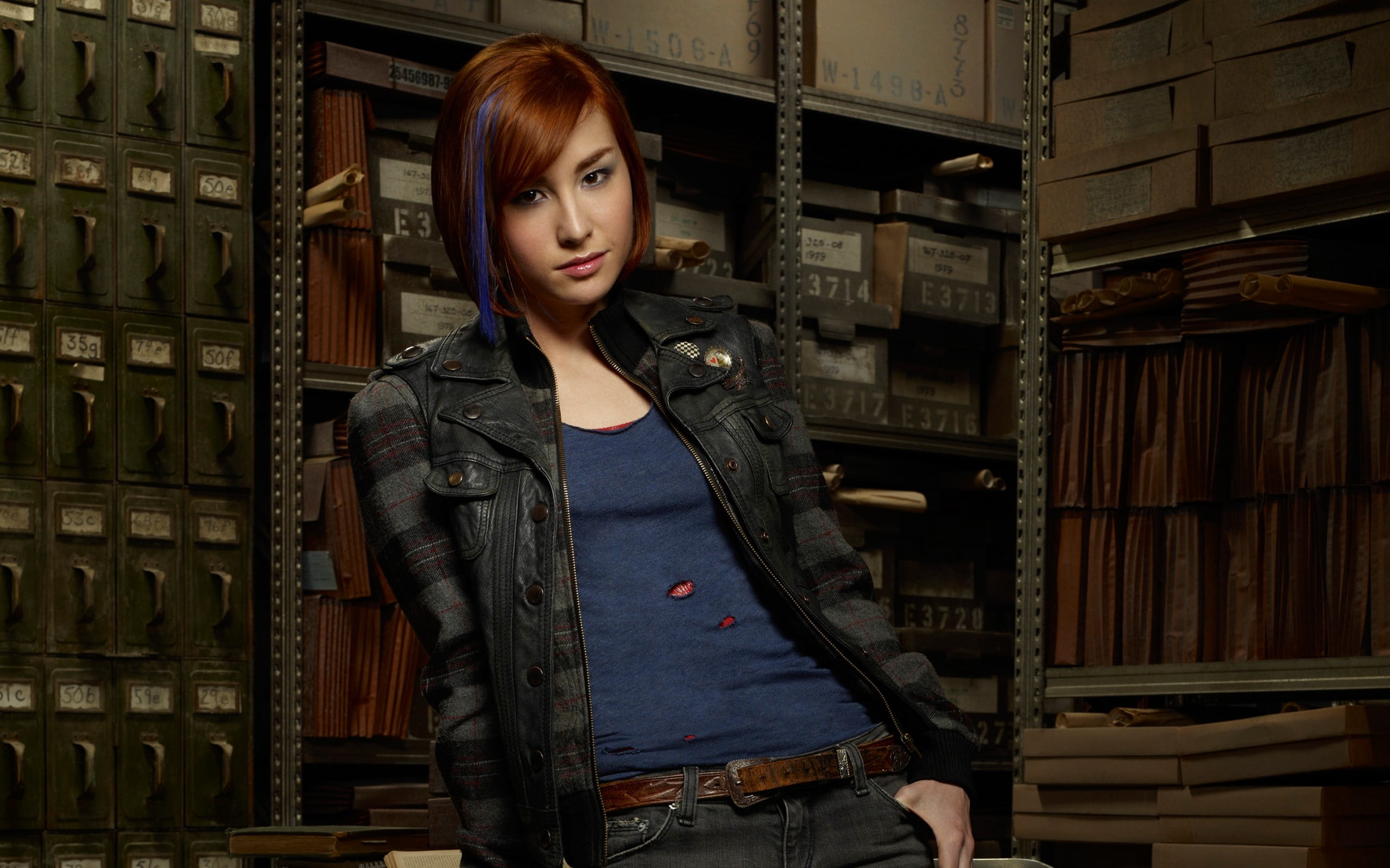 Warehouse 13 Allison Scagliotti redhead actress women TV 2k