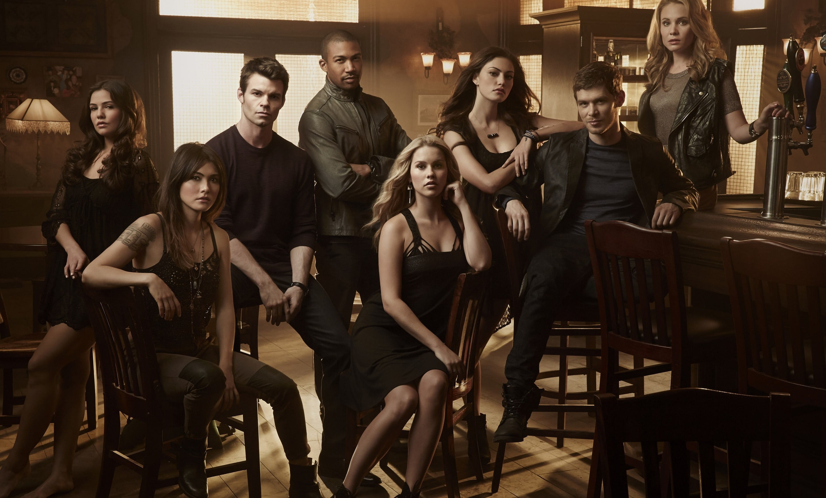 women's black sleeveless dress glass The Vampire Diaries bar 2k