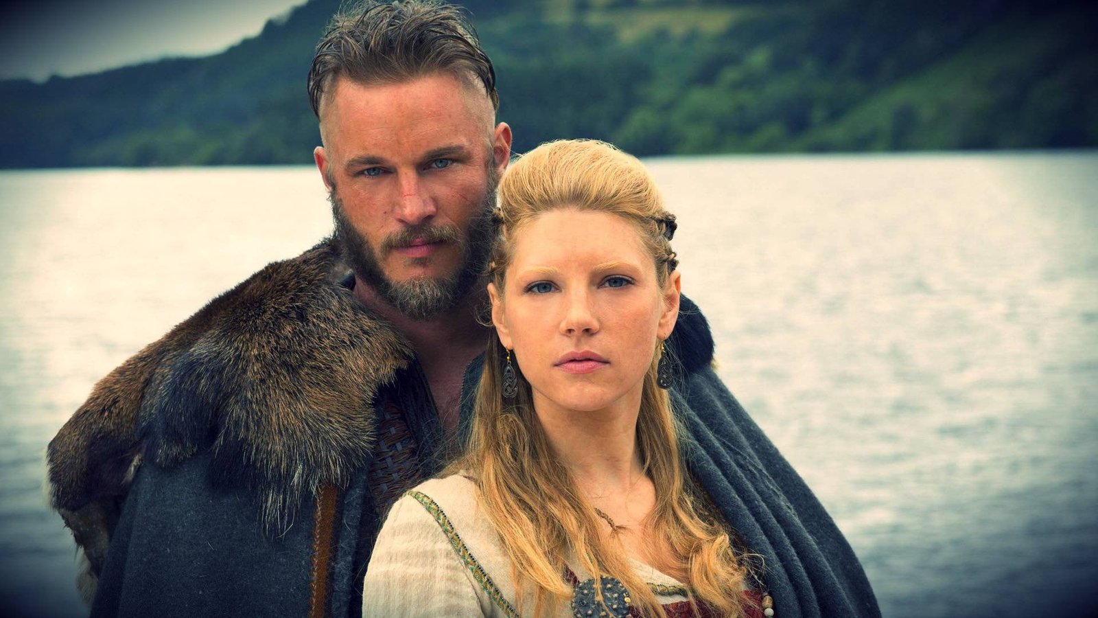 women's white and red dress Vikings TV series Ragnar Lodbrok