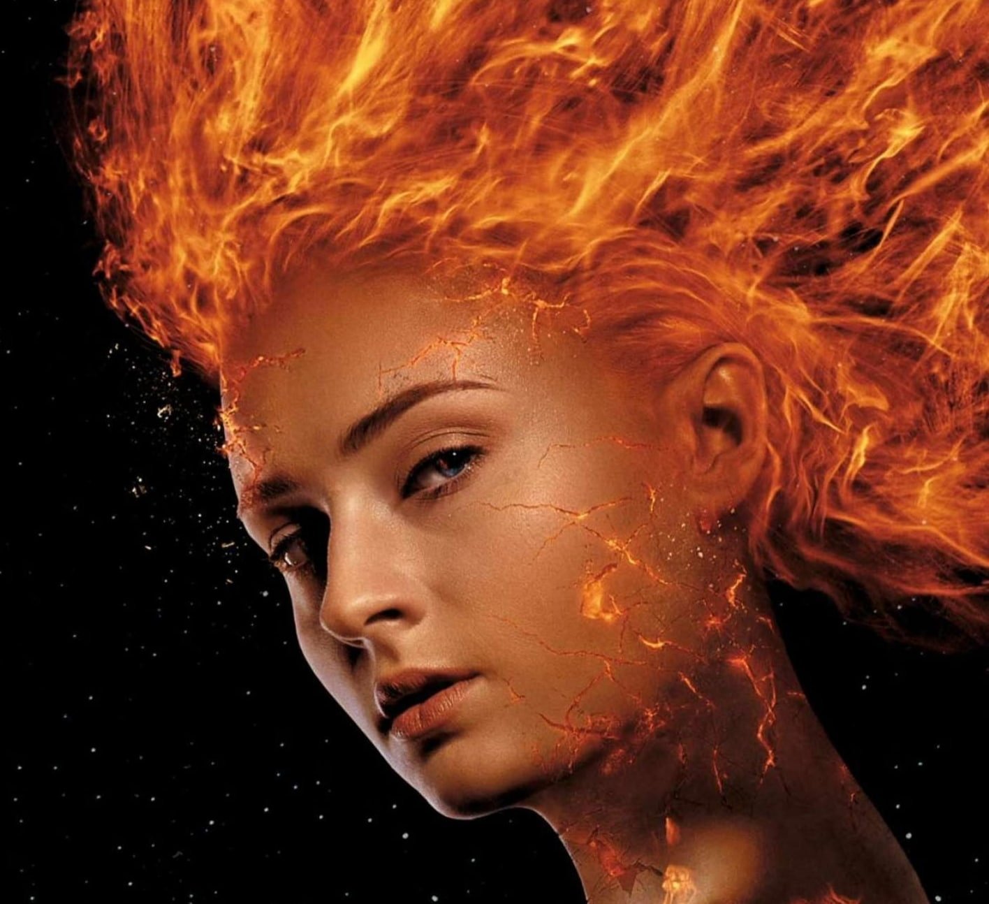 Men Dark Phoenix poster movie orange black comics