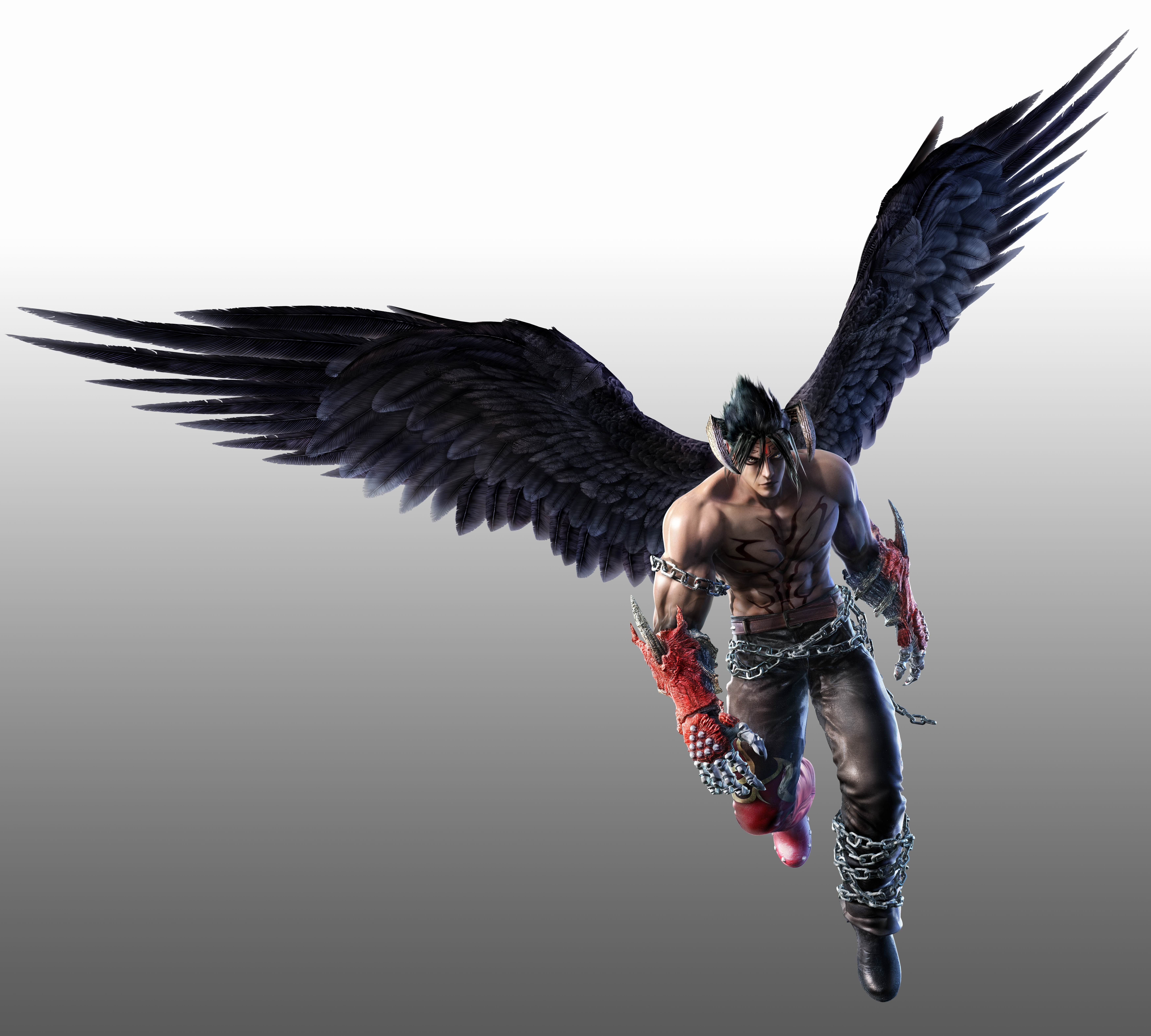 Devil Jin Tekken flying spread wings bird 2k 4k 5k