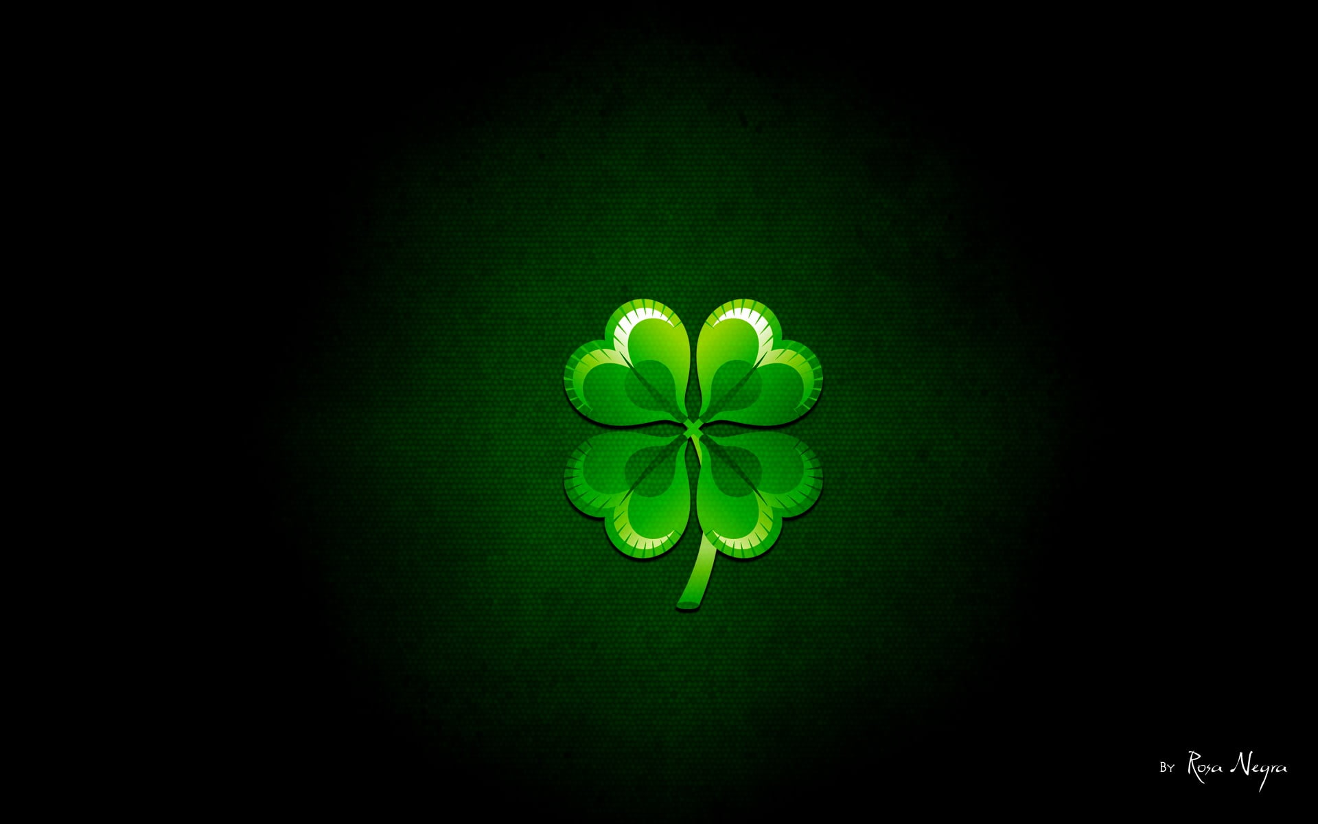 4 leaf clover digital illustration nature clovers green color 2k