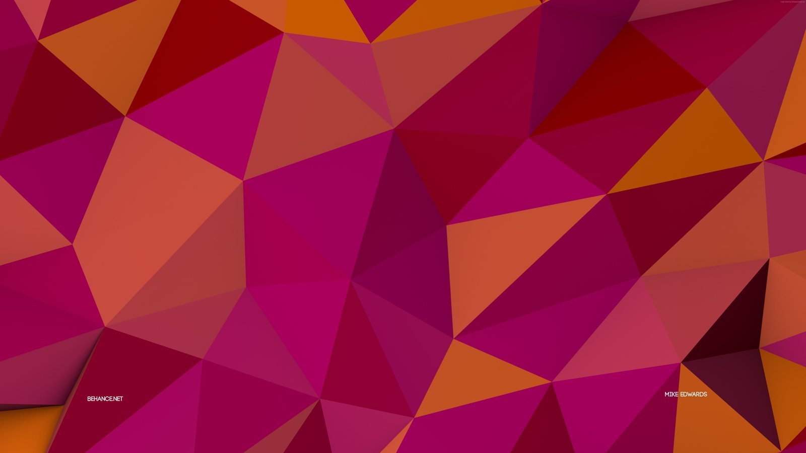 pattern orange pink polygon background 2k 4k 5k 8k