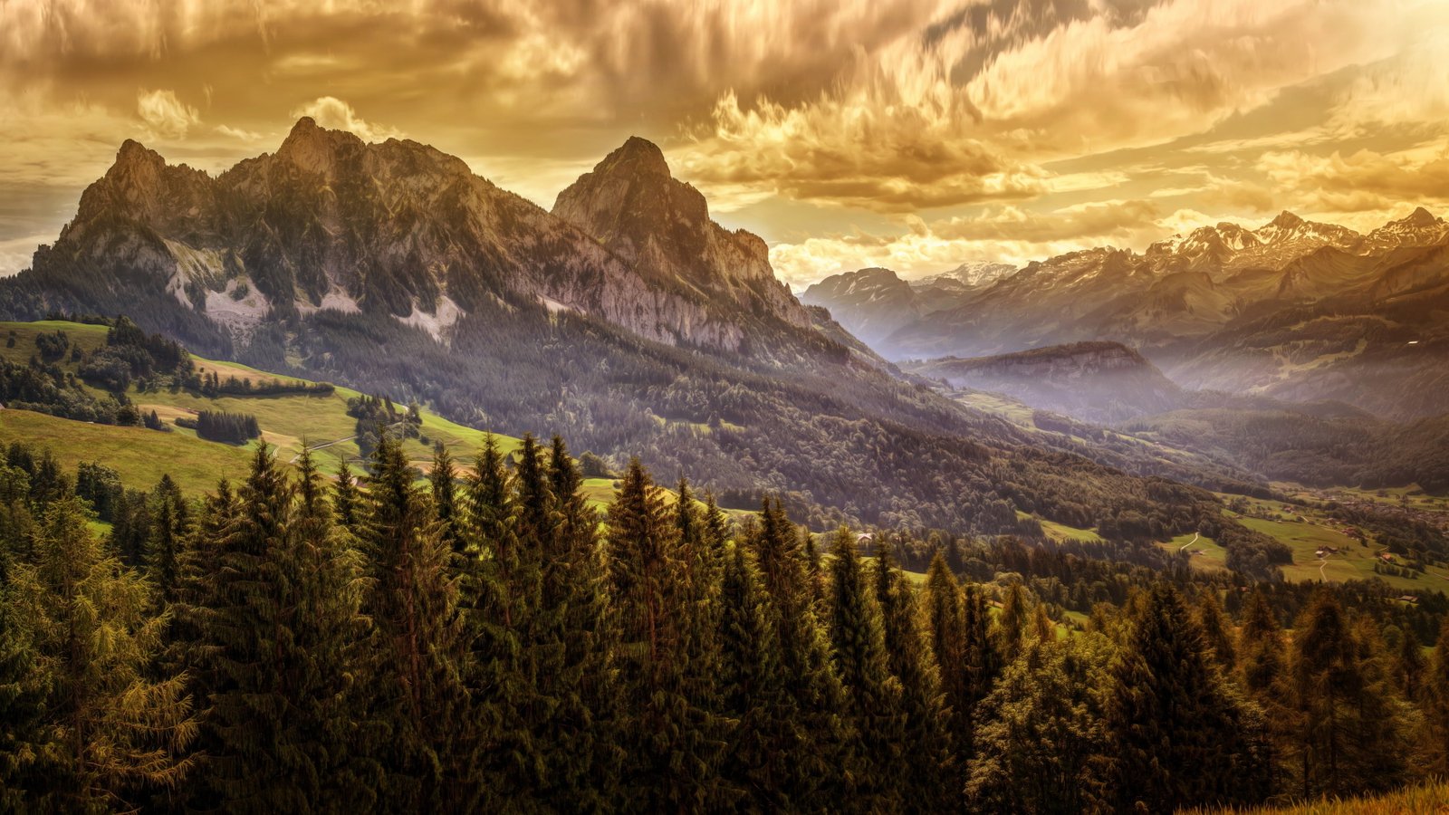 forest sky mountain scenics nature cloud environment 2k 4k 5k 8k