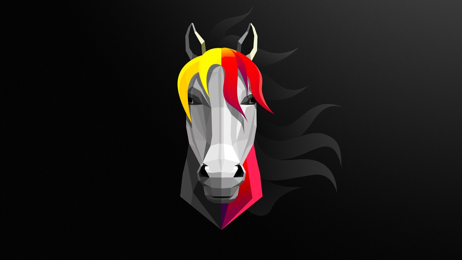uhd minimal art material design minimalist horse graphics 2k 4k 5k 8k
