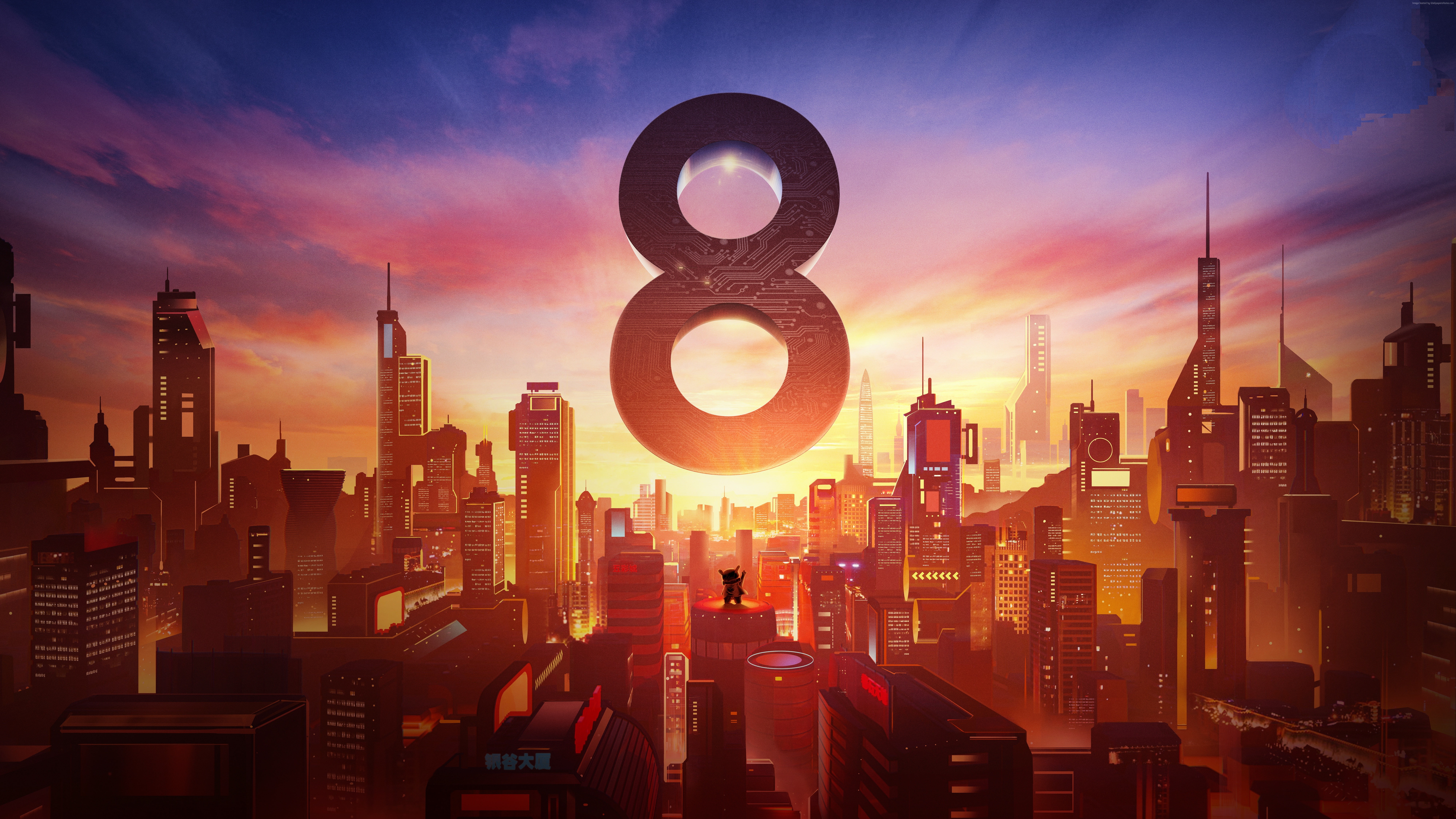 Xiaomi Mi 8 stock 2k 4k 5k 8k