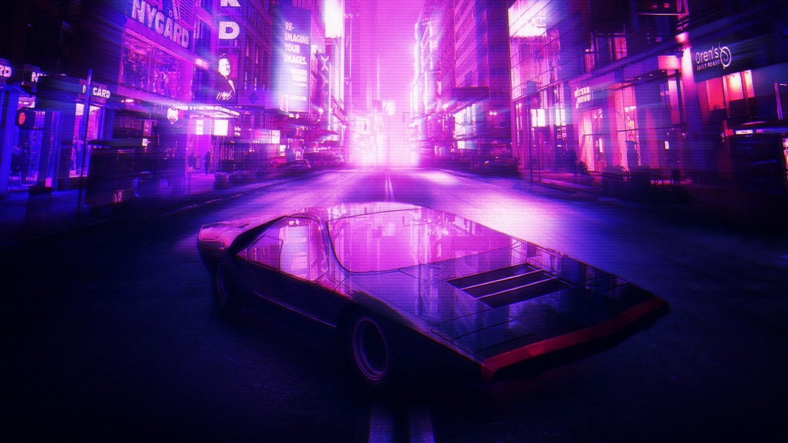 px s Alfa Romeo Carabo Bertone car city Retro style synthwave Nature Sunsets HD Art 2k