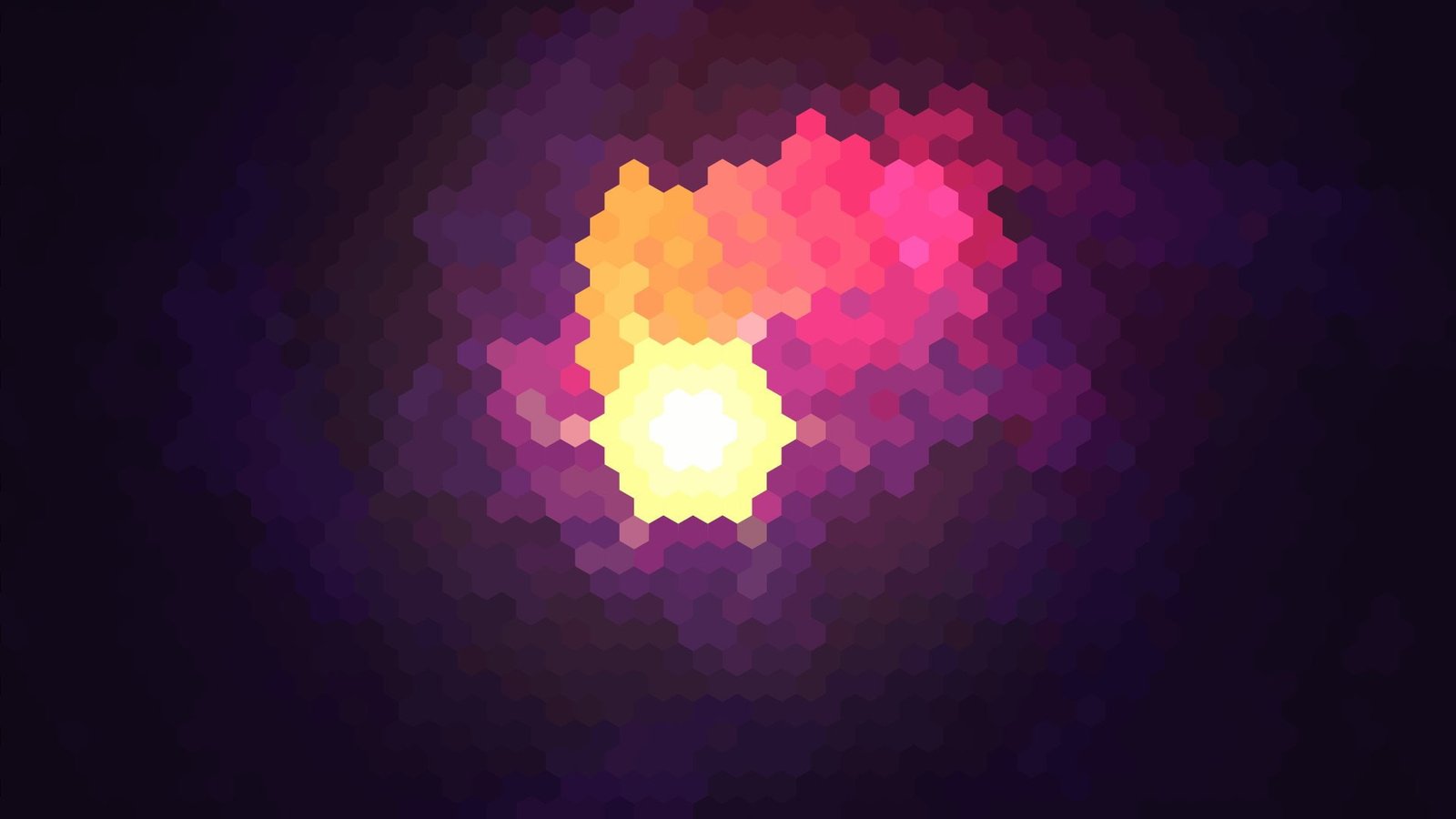 px abstract hexagon Purple red white yellow Video Games World of Warcraft HD Art 2k