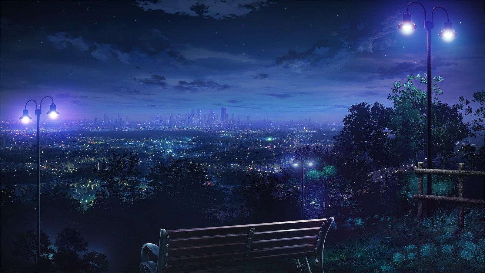 px City Lights night Video Games Sonic HD Art 2k