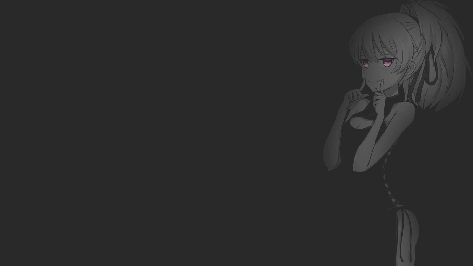 anime girls illustration manga fan art minimalism 2k