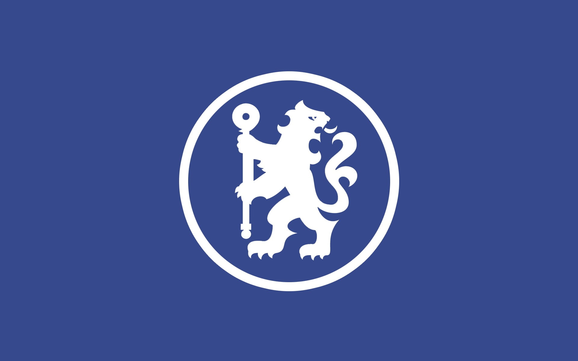 white animal logo Chelsea FC blue representation sign no people 2k