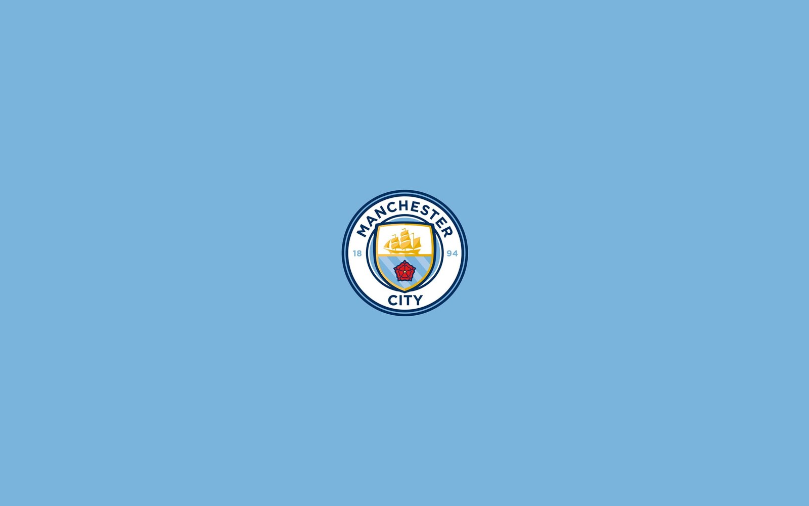 Manchester City European Football Club HD Wallpape blue copy space 2k