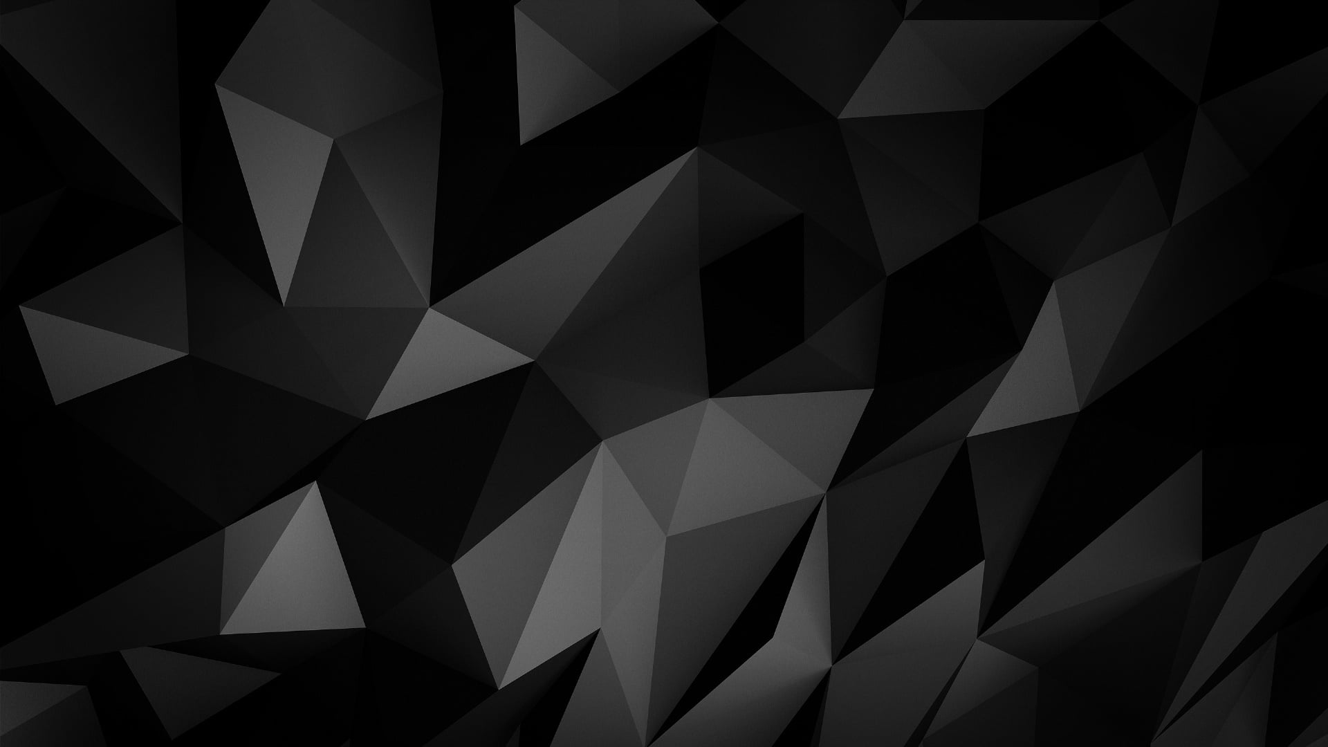 black low poly monochrome pattern triangle design geometry 2k