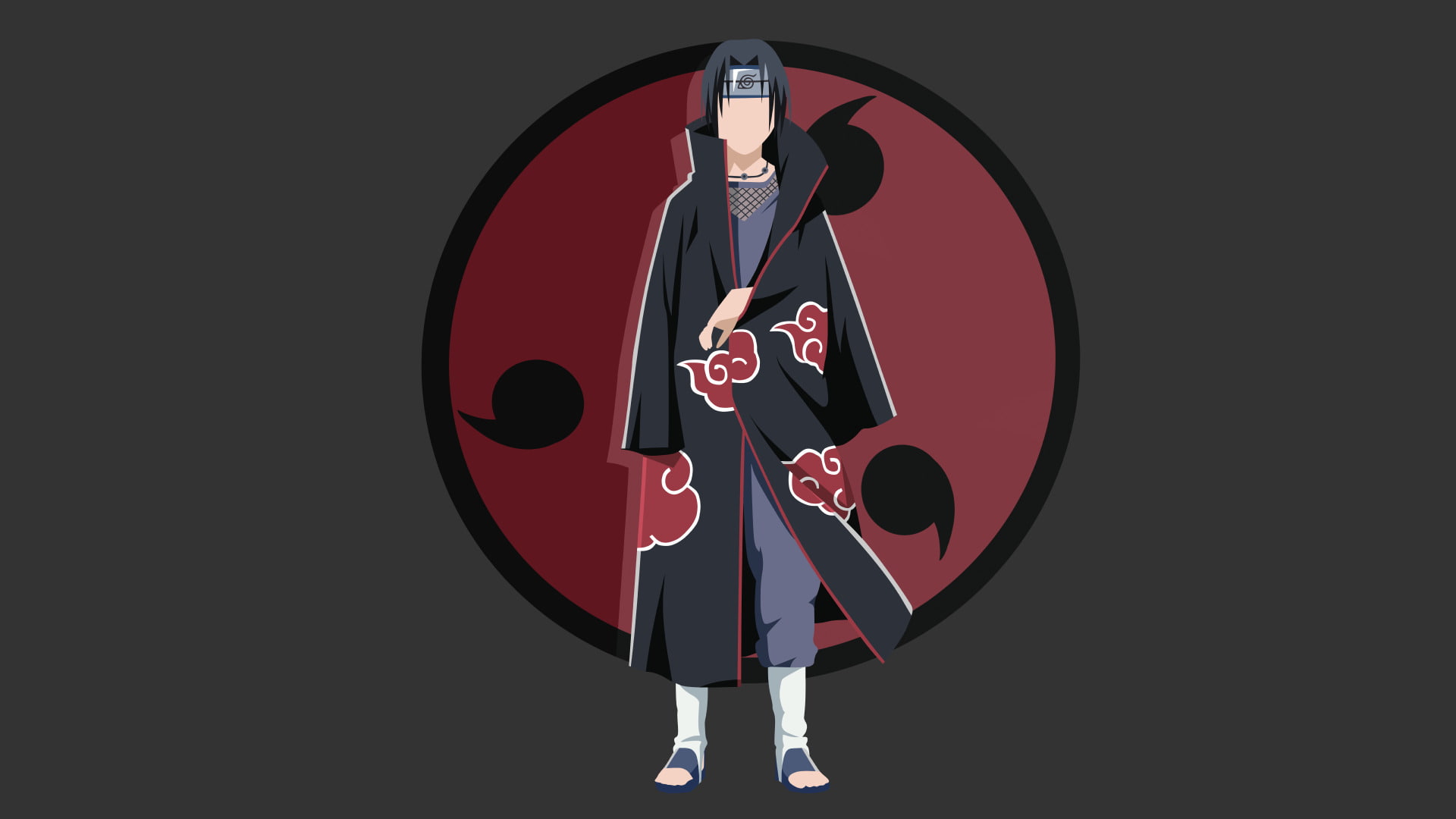 Anime Naruto Akatsuki Itachi Uchiha Minimalist 2k