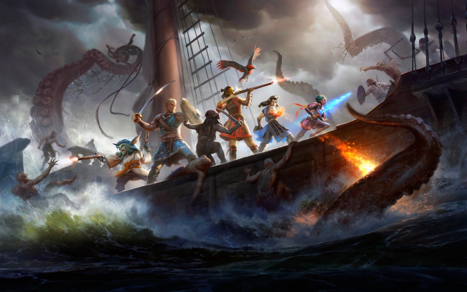 Pillars of Eternity II Deadfire motion smoke physical structure 2k 4k 5k 8k