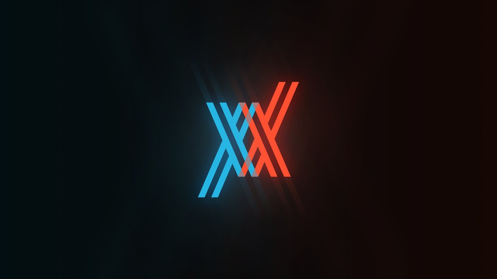 Darling in the FranXX illustration glowing logo anime cyan 2k