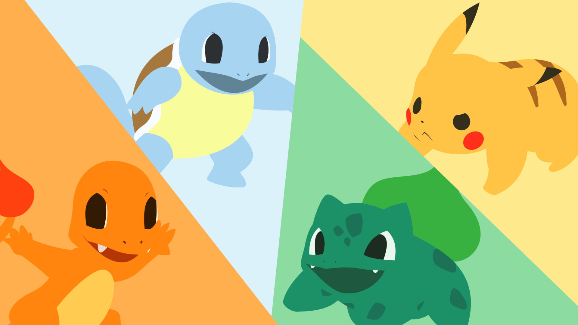 four Pokemon characters wallpaper Pok mon Bulbasaur 2k