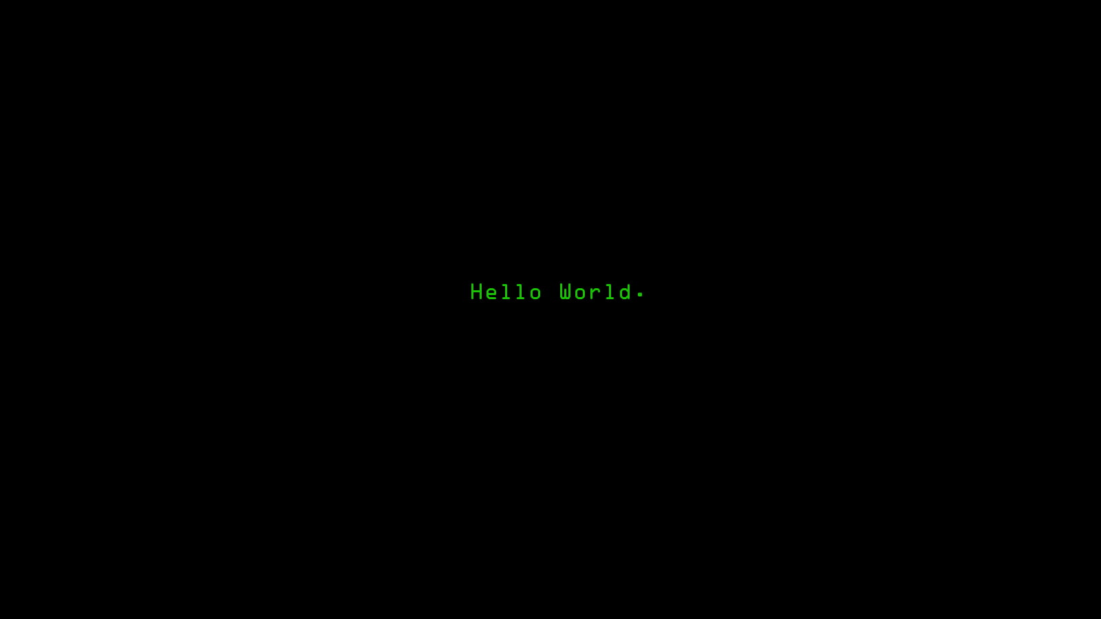 Hello World text minimalism code quote digital art abstract 2k