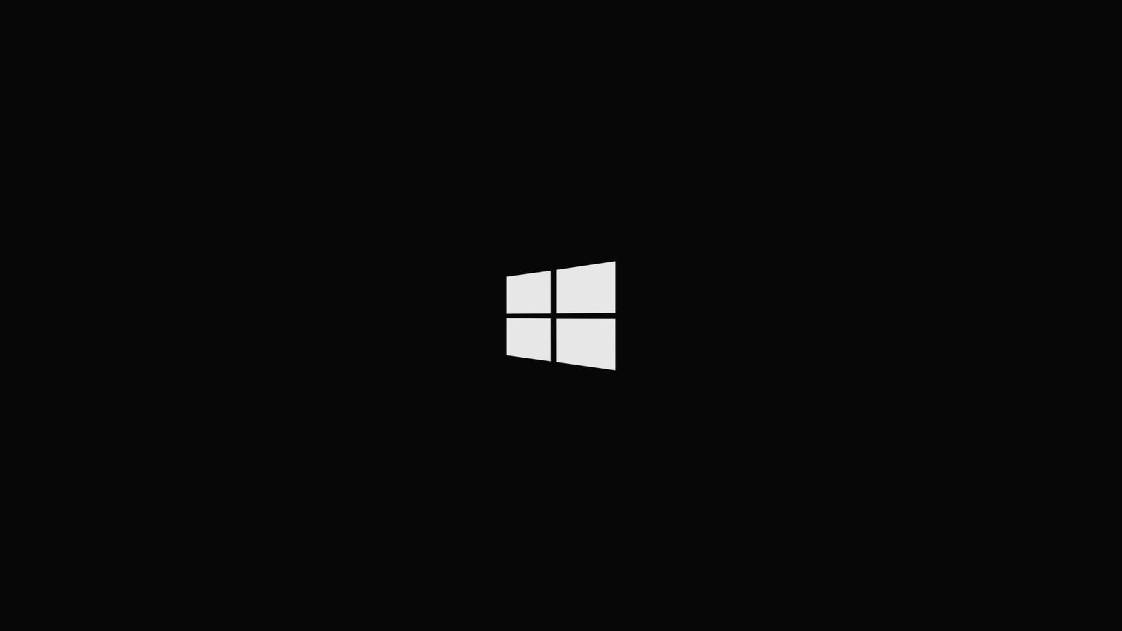 Microsoft Windows logo 10 simple black background 2k