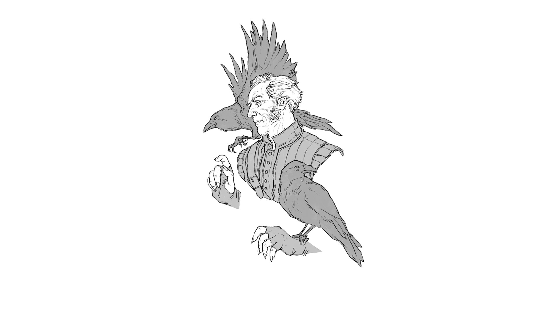 The Witcher 3 Wild Hunt Regis white background 2k