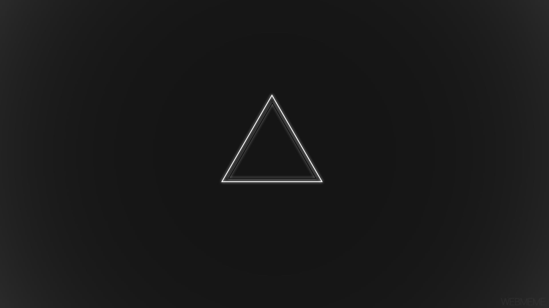 triangle shape illustration minimalism gray geometry black 2k