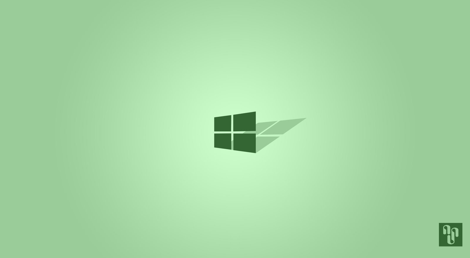 Windows 10 The Green Environment green OS wallpaper 2k