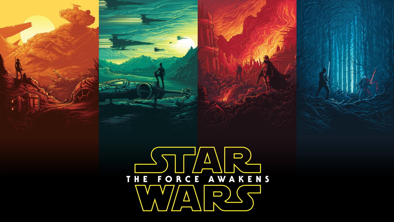 Rey Finn Kylo Ren Han Solo Luke Skywalker Star Wars 2k 4k 5k 8k