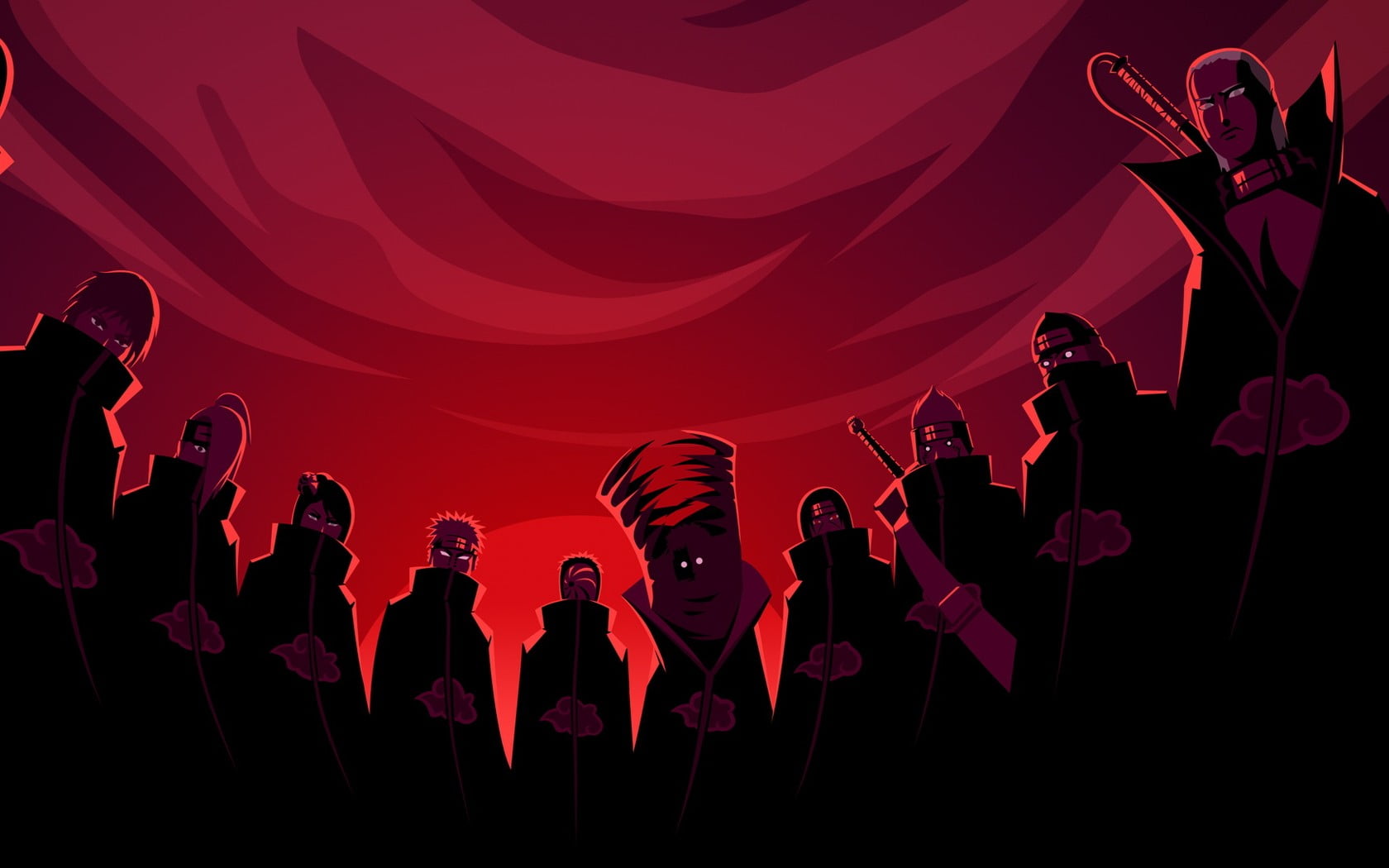 Akatsuki wallpaper Naruto Shippuuden manga anime Zetsu Sasori 2k