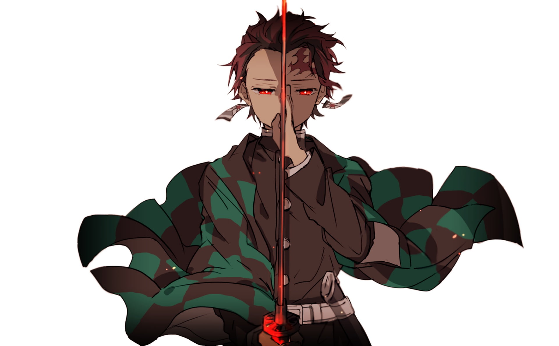 Anime Demon Slayer Kimetsu no Yaiba Sword Tanjirou Kamado 2k