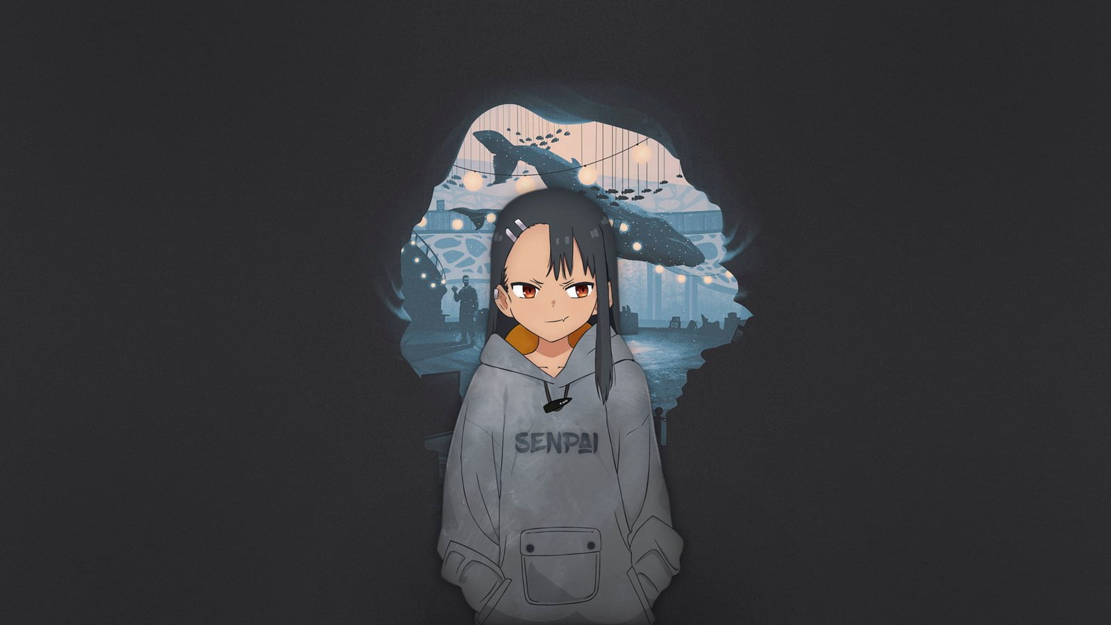 anime manga girls fan art illustration texture minimalism 2k